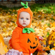 Image for article titled Child Forced Into Pumpkin Costume Feels First Twinge Of Rage That Will One Day Make Him Mass Shooter